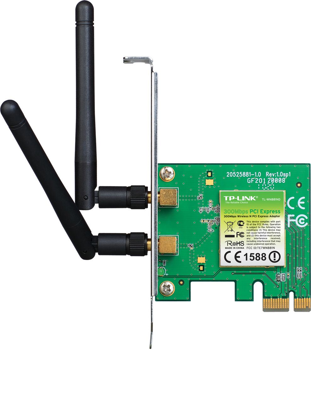 Carte Reseau Pci Express Wifi Tp Link Tl Wn881Nd 300N