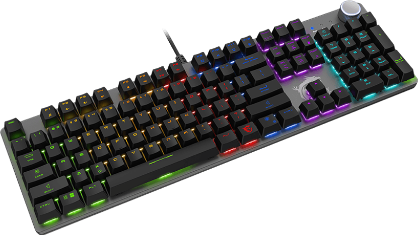 Gamer Mecanique Red Switch Msi Forge Gk320 Rgb Noir