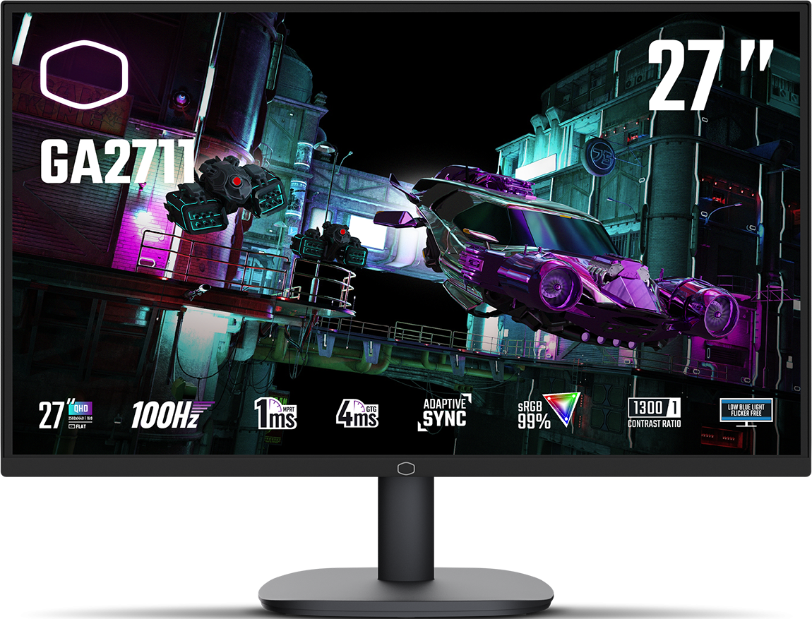 27 Pouces Cooler Master Ga2711 Wqhd 100Hz Noir