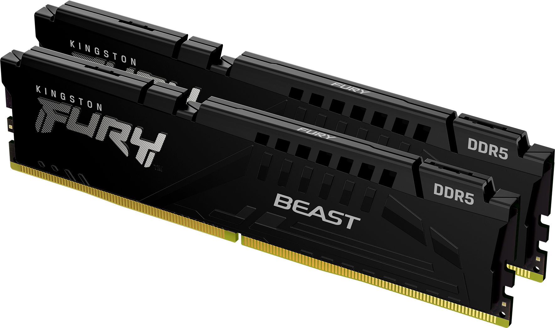 Kit Barrettes Memoire 32Go 2X16Go Dimm Ddr5 Kingston Fury Beast 5200Mhz Noir