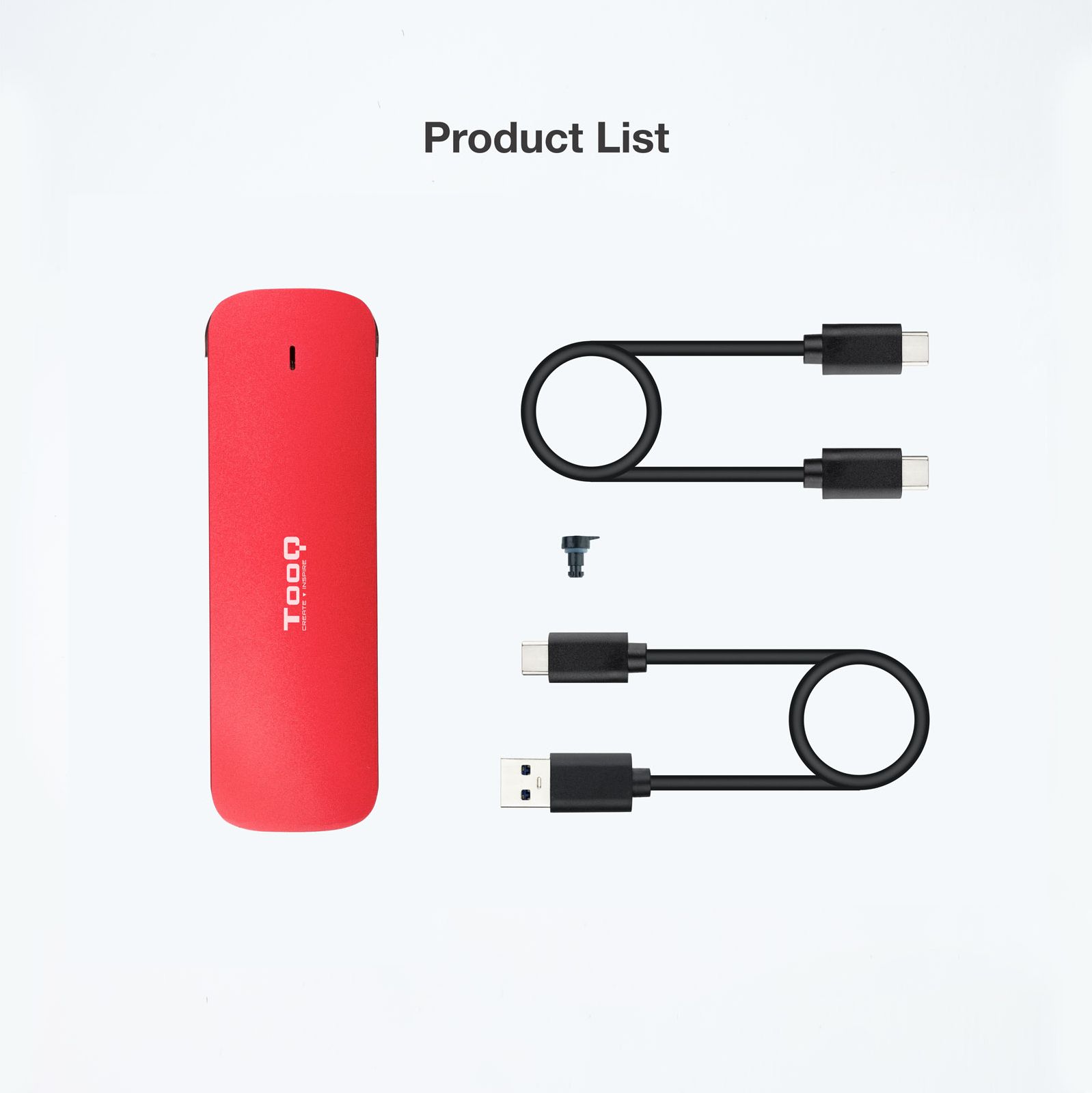 Usb C 32 Tooq Tqe 2201 Nvme M2 Type 2280 Rouge