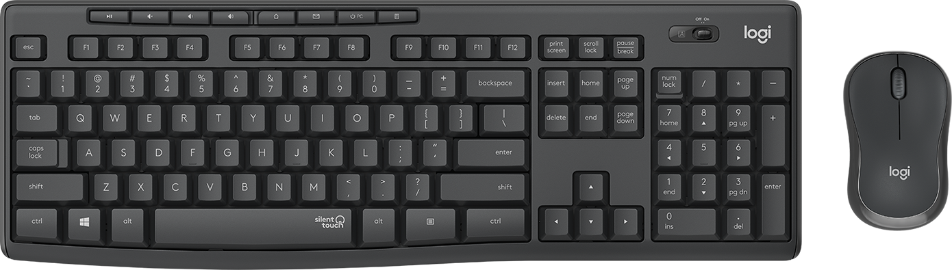Pack 2En1 Claviersouris Sans Fil Logitech Mk295 Slient Noir