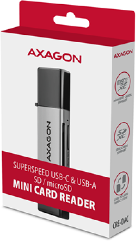 Usb C 32 Axagon Cre Dac Gris