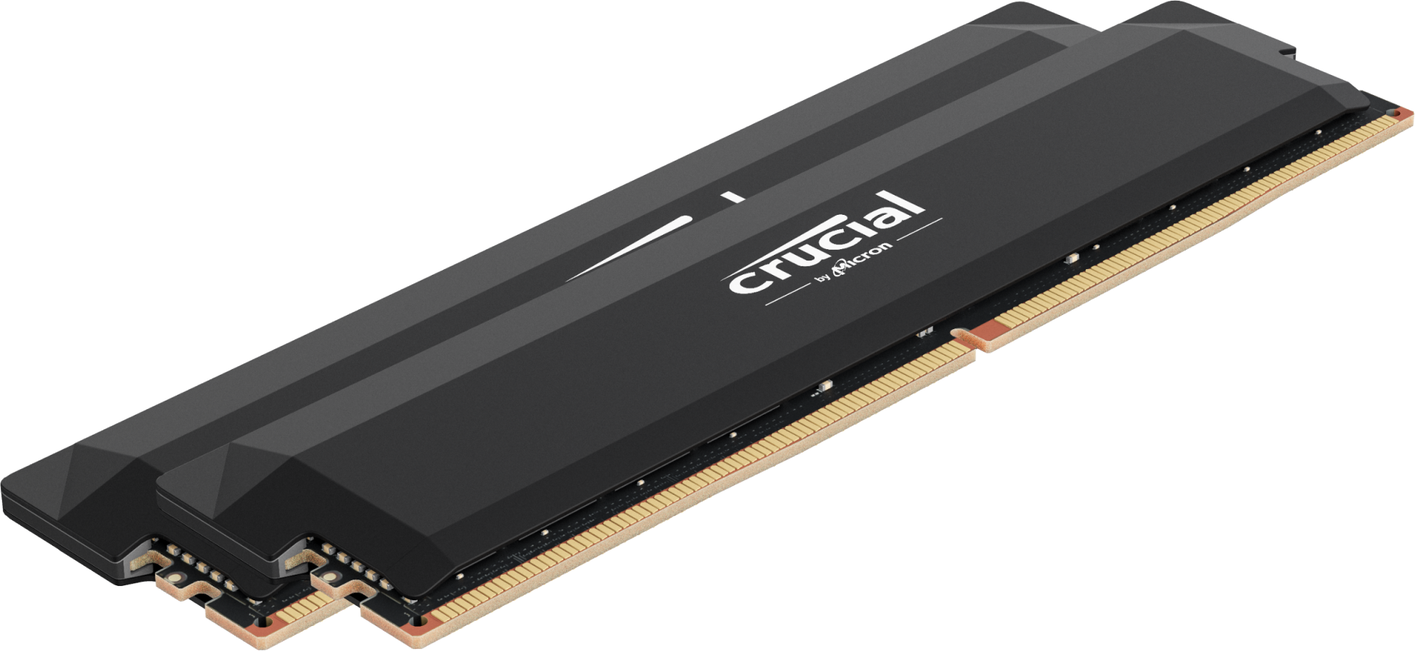 Kit Barrettes Memoire 32Go 2X16Go Dimm Ddr5 Crucial Pro Oc Gaming 6400Mhz Noir