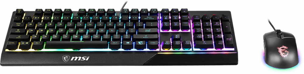 Pack Gamer 2En1 Claviersouris Msi Vigor Gk30 Combo Rgb Noir
