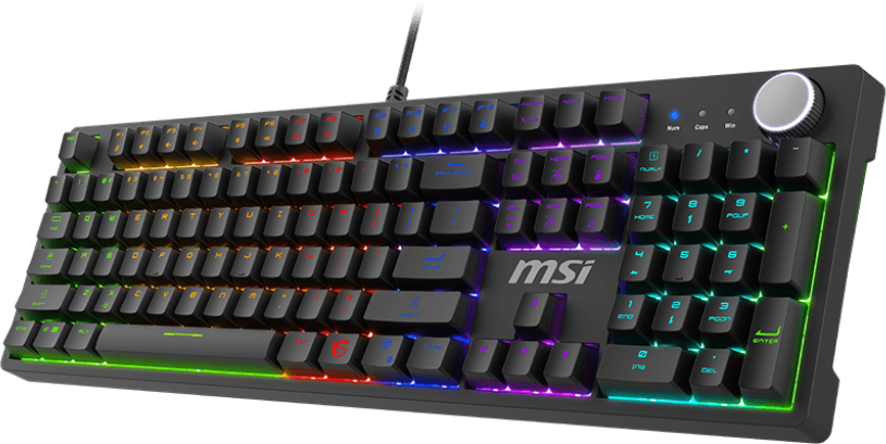 Gamer Mecanique Red Switch Msi Forge Gk320 Rgb Noir