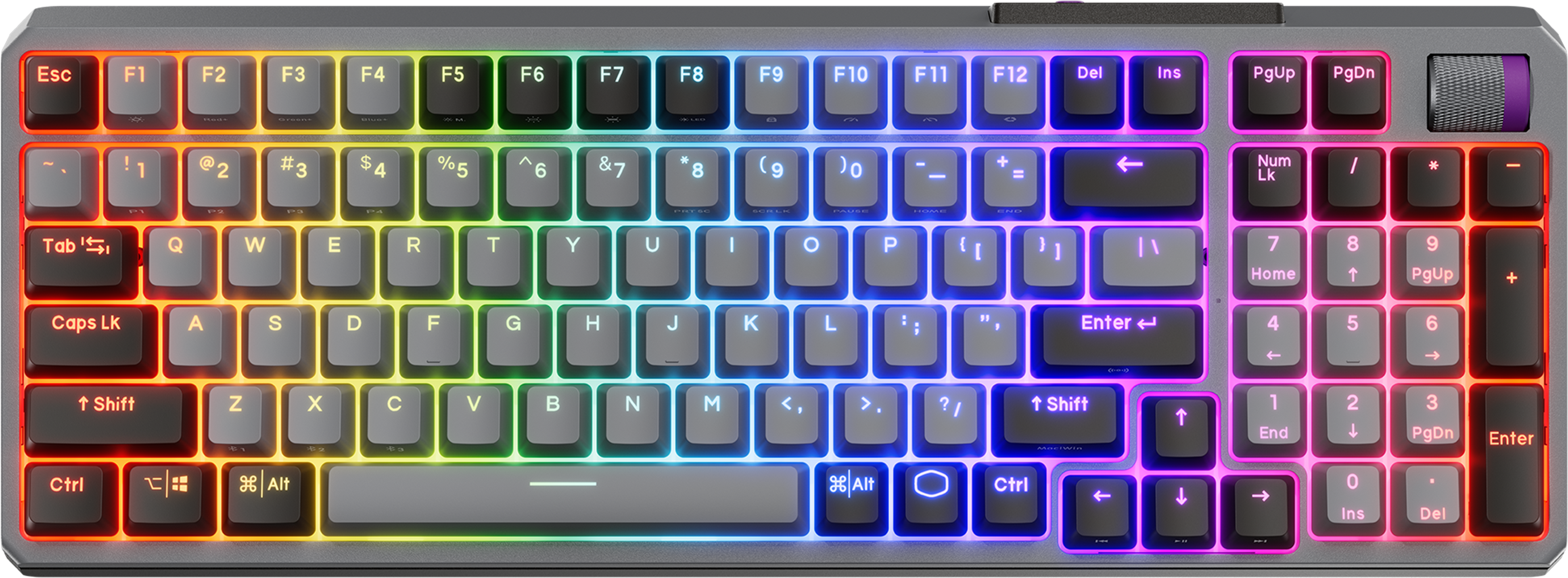 Sans Fil Bluetooth Mecanique Kailh Box V2 Red Cooler Master Mk770 Rgb Gris