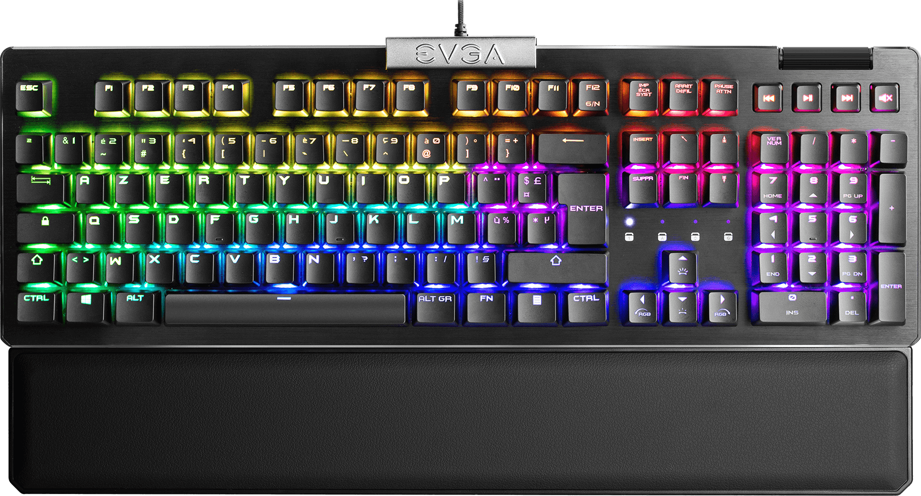 Gamer Mecanique Kailh Silver Evga Z15 Rgb Noir