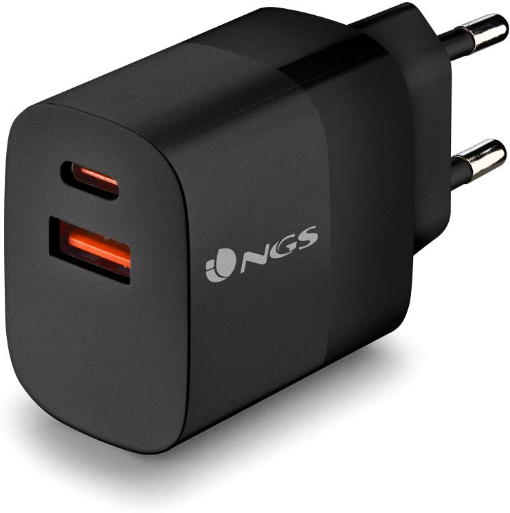 Secteur Ngs Bud 1X Usb C 1X Usb A 45W Noir