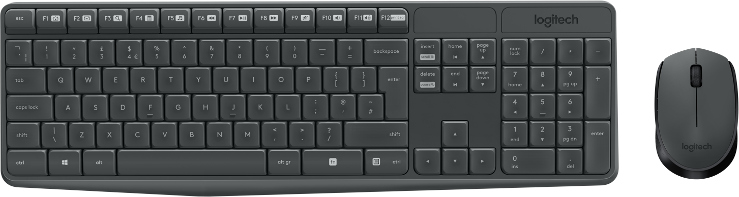 Pack 2En1 Claviersouris Sans Fil Logitech Mk235 Noir