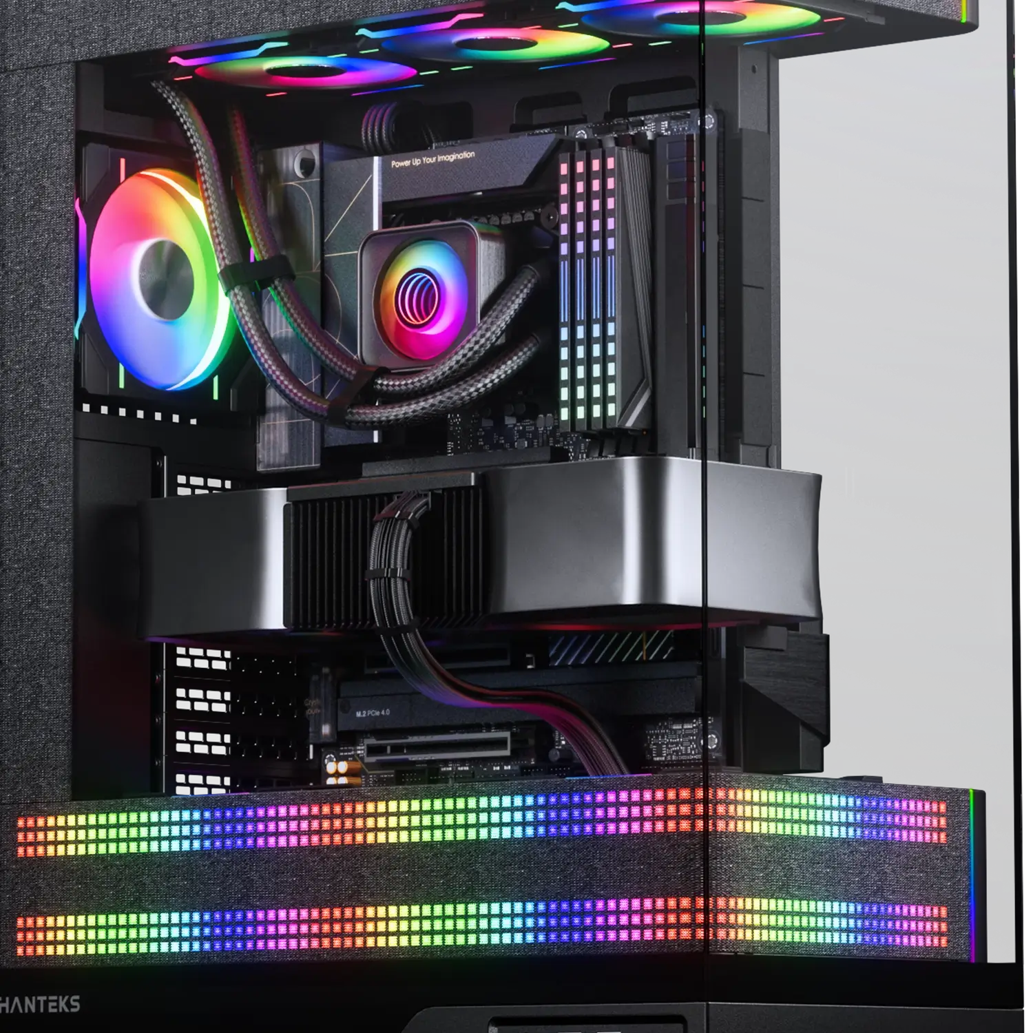 Boitier Moyen Tour E Atx Phanteks Evolv X2 Matrix Rgb Avec Panneau Vitre Noir