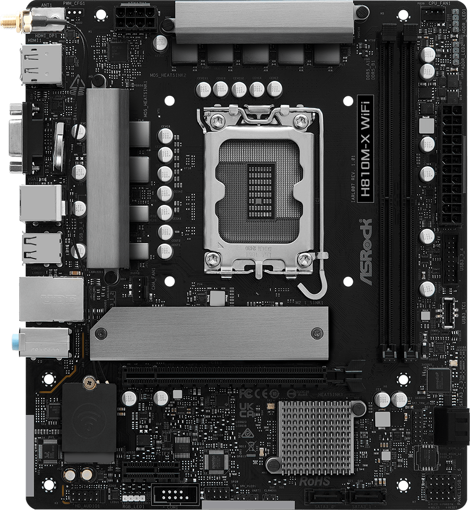 Asrock H810M X Wifi Intel Lga 1851 Micro Atx