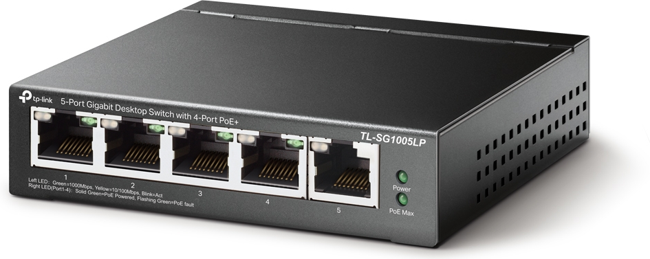 Ethernet Gigabit Tp Link Tl Sg1005Lp 5 Ports Dont 4X Poe