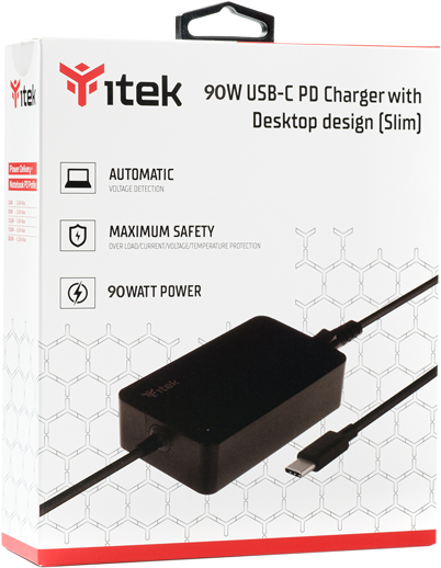 Secteur Itek Pour Ordinateur Portable 1X Port Usb C 90W