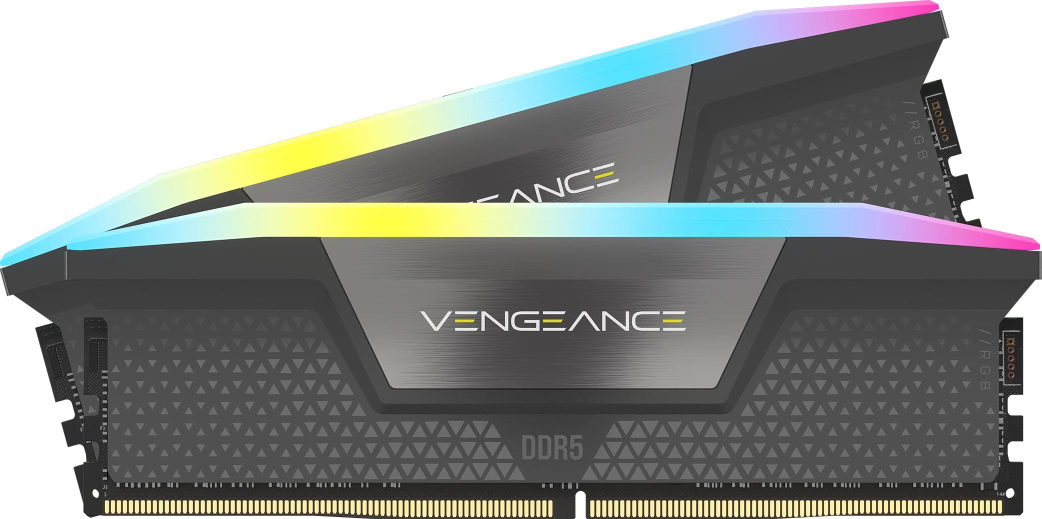 Kit Barrettes Memoire 32Go 2X16Go Dimm Ddr5 Corsair Vengeance Rgb 6400Mhz Cl36 Noir