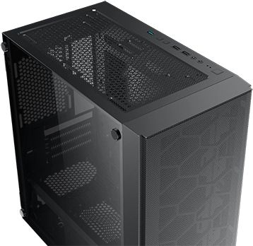 Boitier Mini Tour Micro Atx Xigmatek Oreo Rgb Avec Panneau Vitre Noir