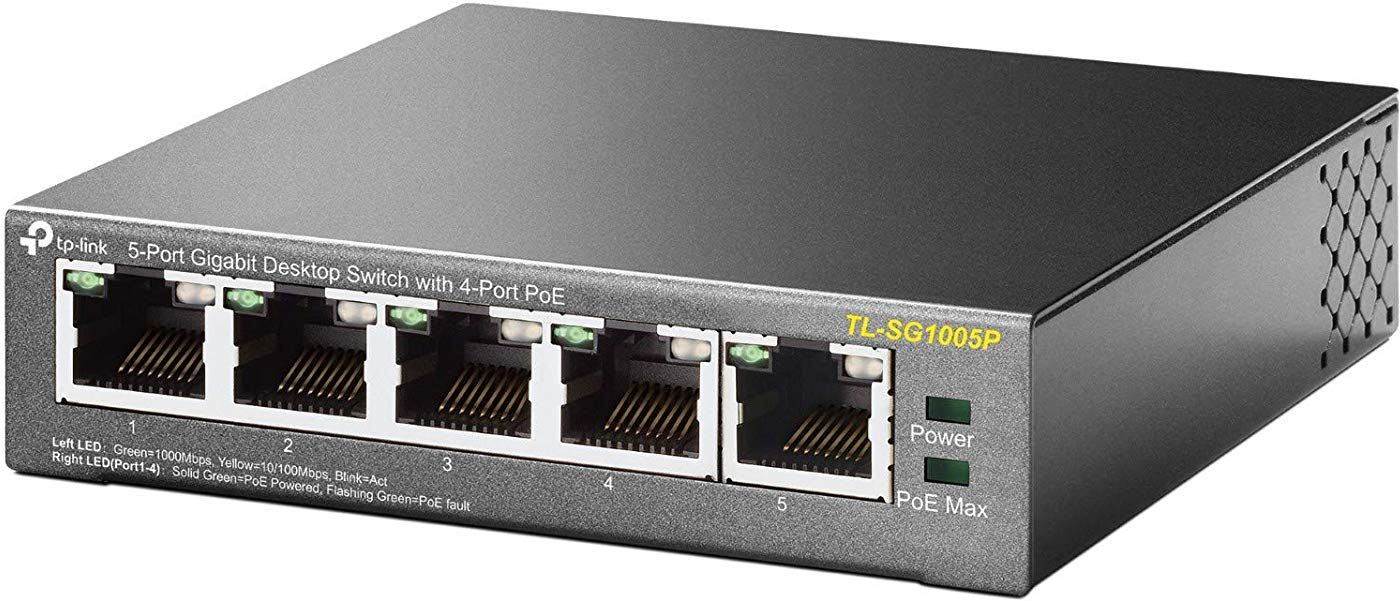 Ethernet Gigabit Tp Link Tl Sg1005P 5 Ports Dont 4X Poe