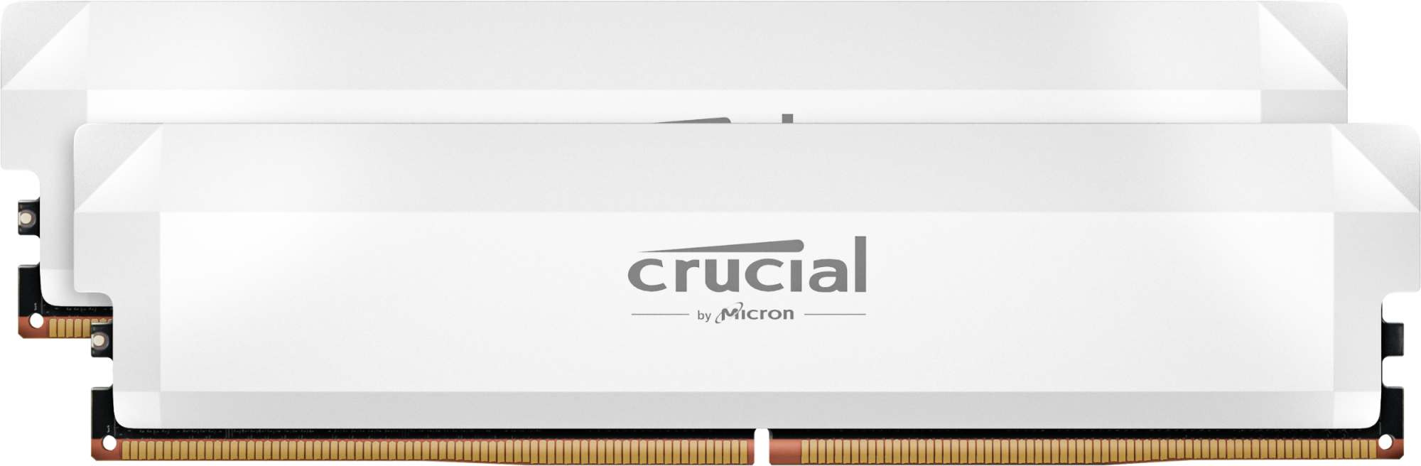 Kit Barrettes Memoire 32Go 2X16Go Dimm Ddr5 Crucial Pro Oc Gaming 6000Mhz Blanc