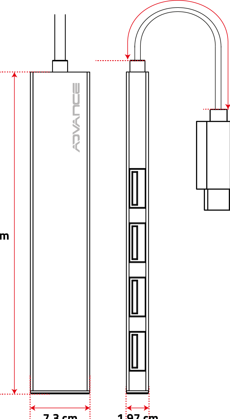 30 Type C Advance Xpand Smart 4 Ports Type A
