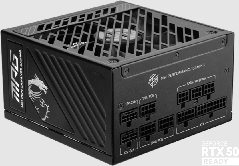 Alimentation Atx Msi Mpg A1000Gs Pcie5 1000W Noir