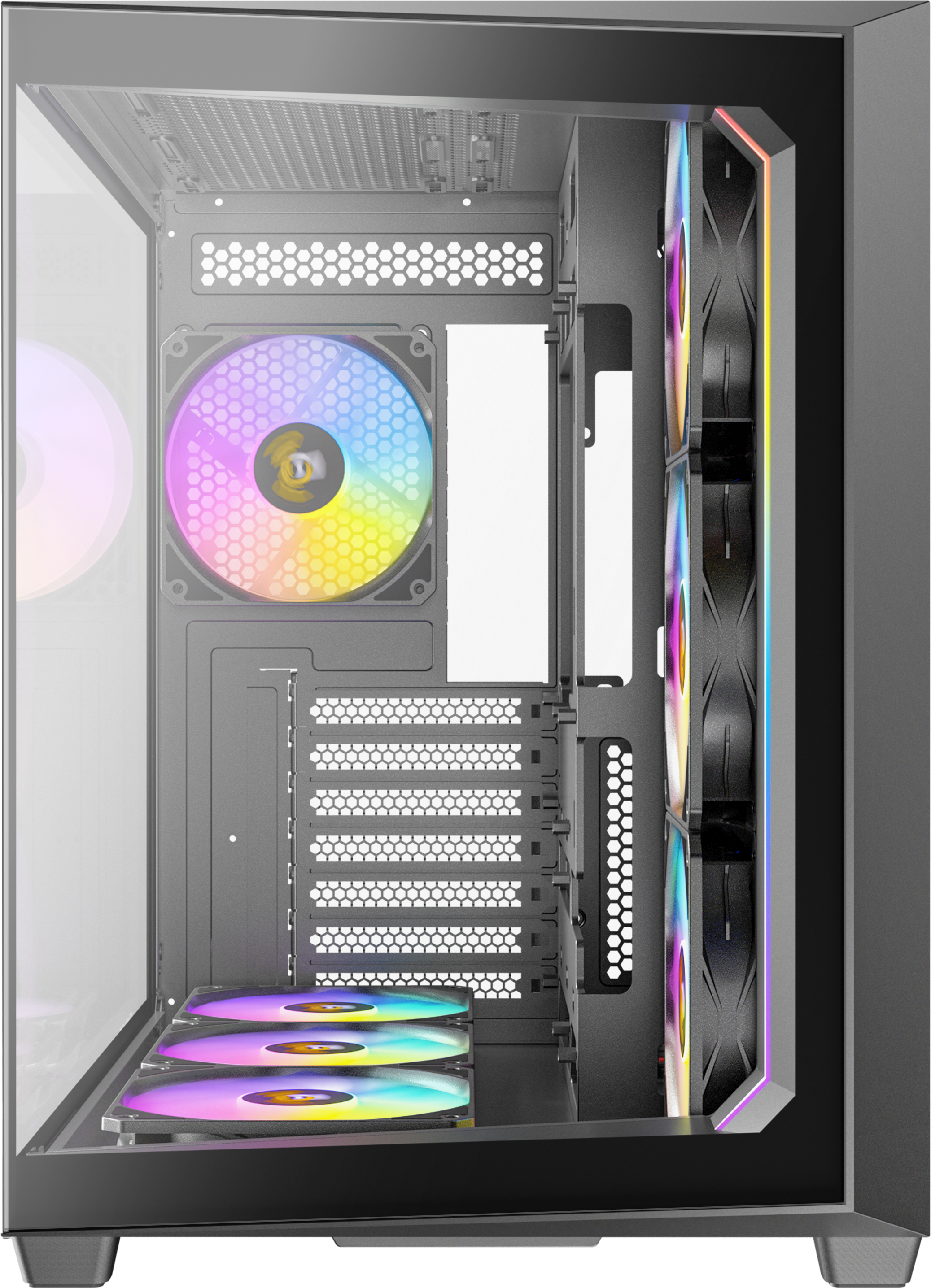 Boitier Moyen Tour Atx Antec Constellation C5 Rgb Avec Panneaux Vitres Noir