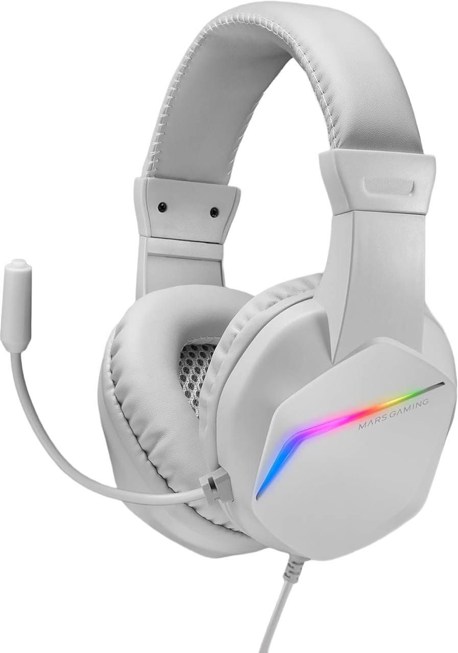 Pack Gamer 4En1 Claviersouriscasquetapis Mars Gaming Mcp Rgb3 Blanc