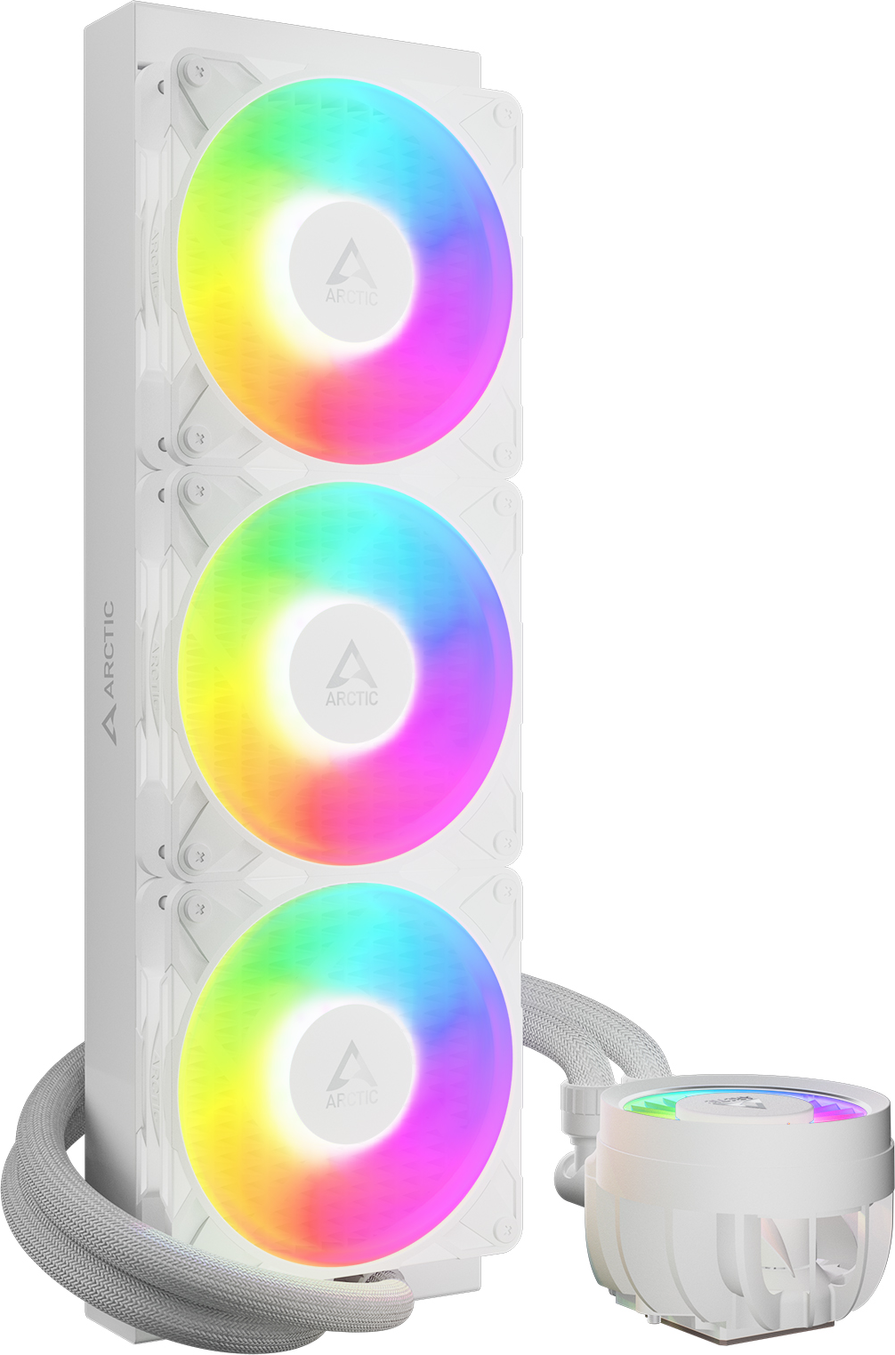 Kit Watercooling Aio Arctic Liquid Freezer Iii Pro Rgb 360Mm Blanc