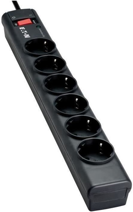 Multiprise Surtension Eaton Protection Strip Ps6D 6 Prises Noir