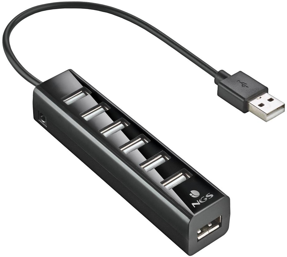 20 Ngs Ihub Tiny 7 Ports Noir