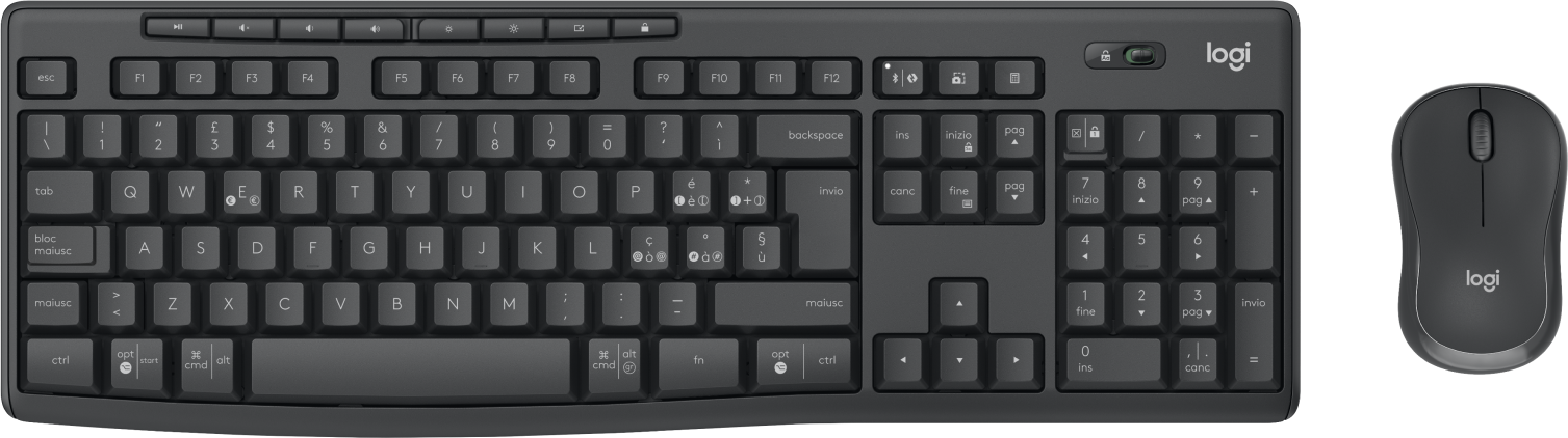 Pack 2En1 Claviersouris Sans Fil Logitech Mk370 Combo Business Noir