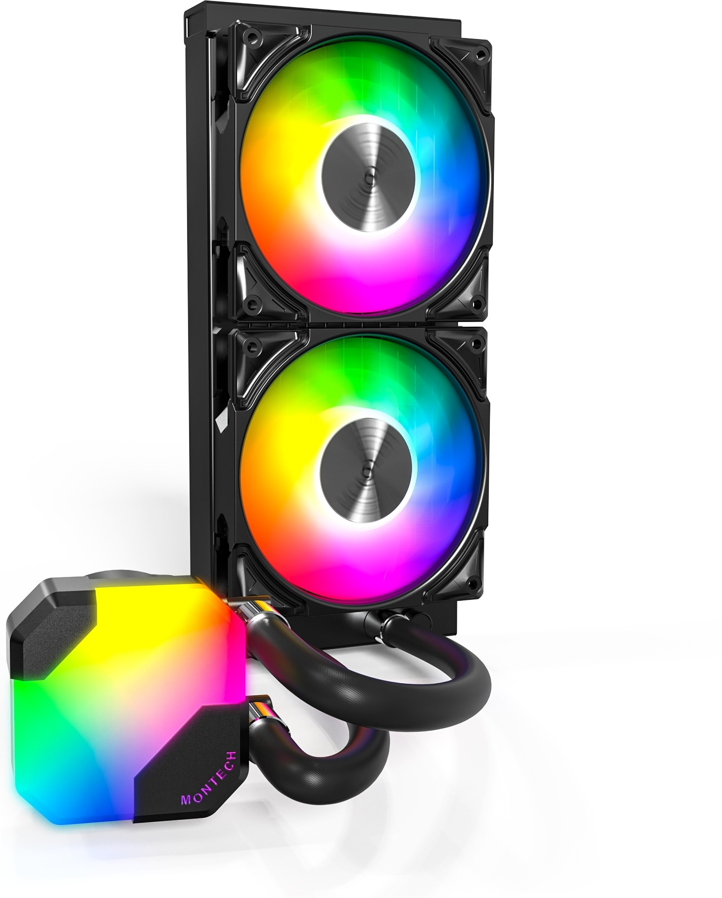 Kit Watercooling Aio Montech Hyperflow Rgb 240Mm Noir