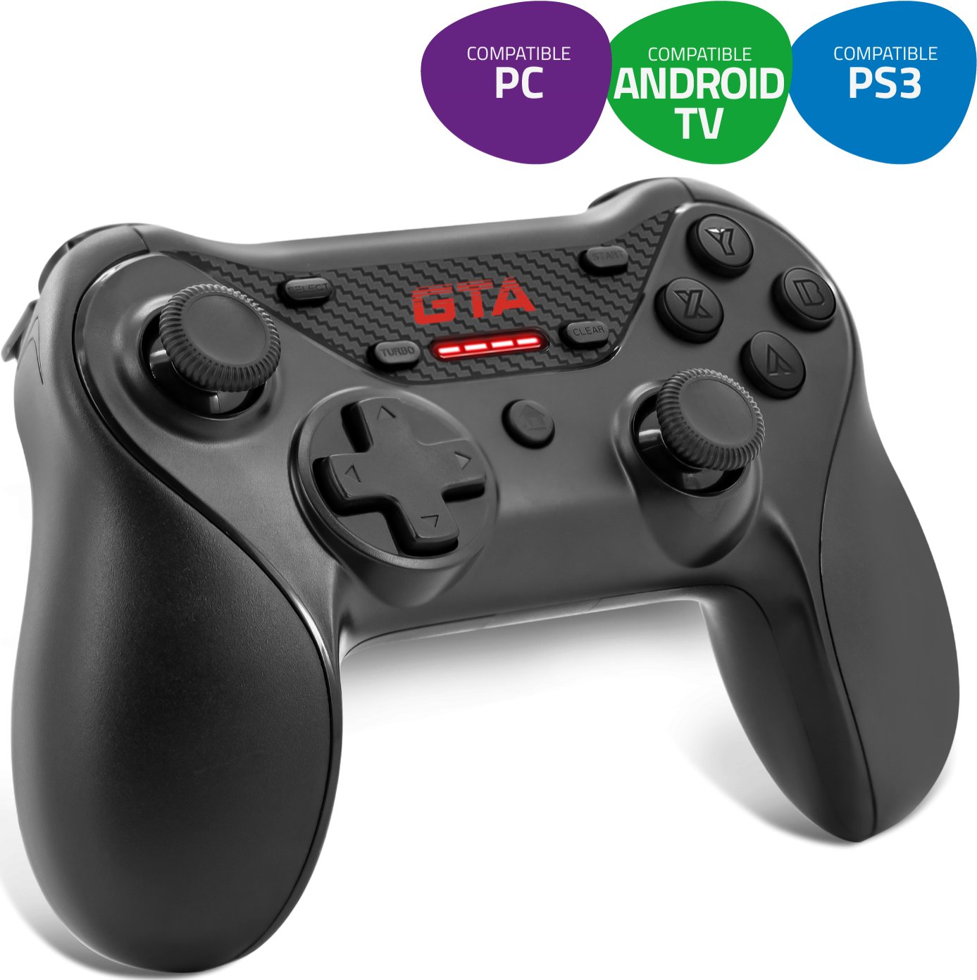 Manette De Jeu Sans Fil Advance Gta 300 Noir