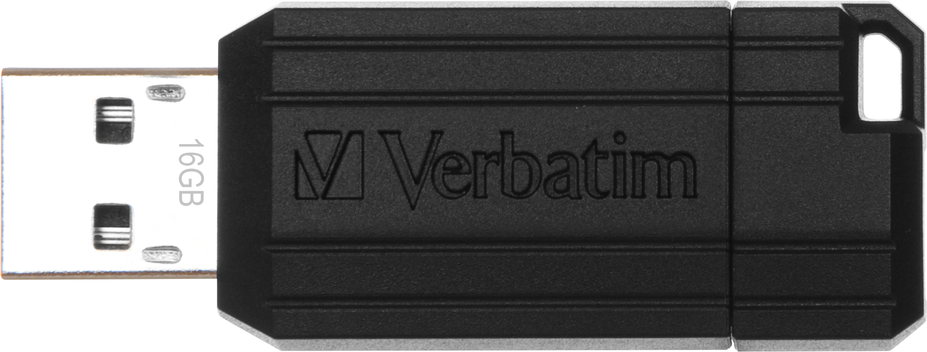 Cle Usb 20 Verbatim Pinstripe 16Go Noir