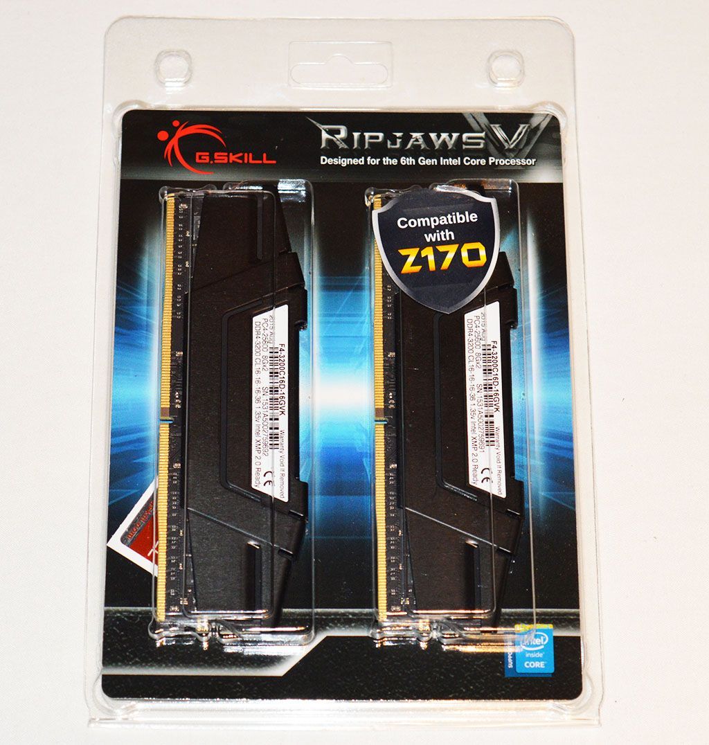 Kit Barrettes Memoire 16Go 2X8Go Dimm Ddr4 Gskill Ripjaws V 3600Mhz Noir