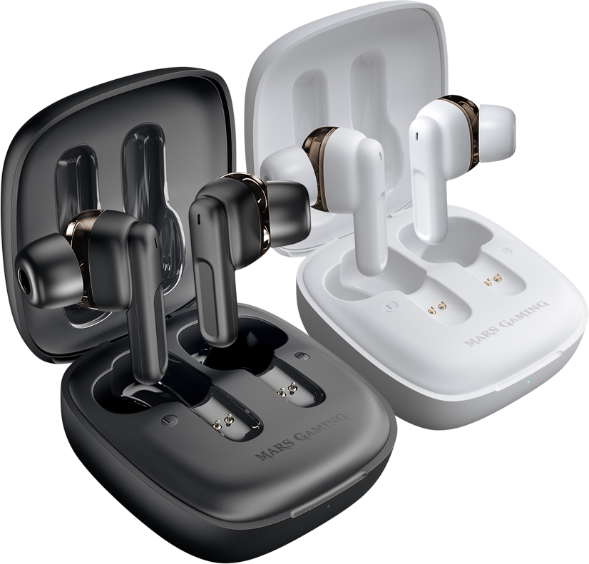 Ecouteurs Sans Fil Bluetooth Mars Gaming Mhib Blanc