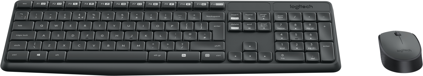 Pack 2En1 Claviersouris Sans Fil Logitech Mk235 Noir