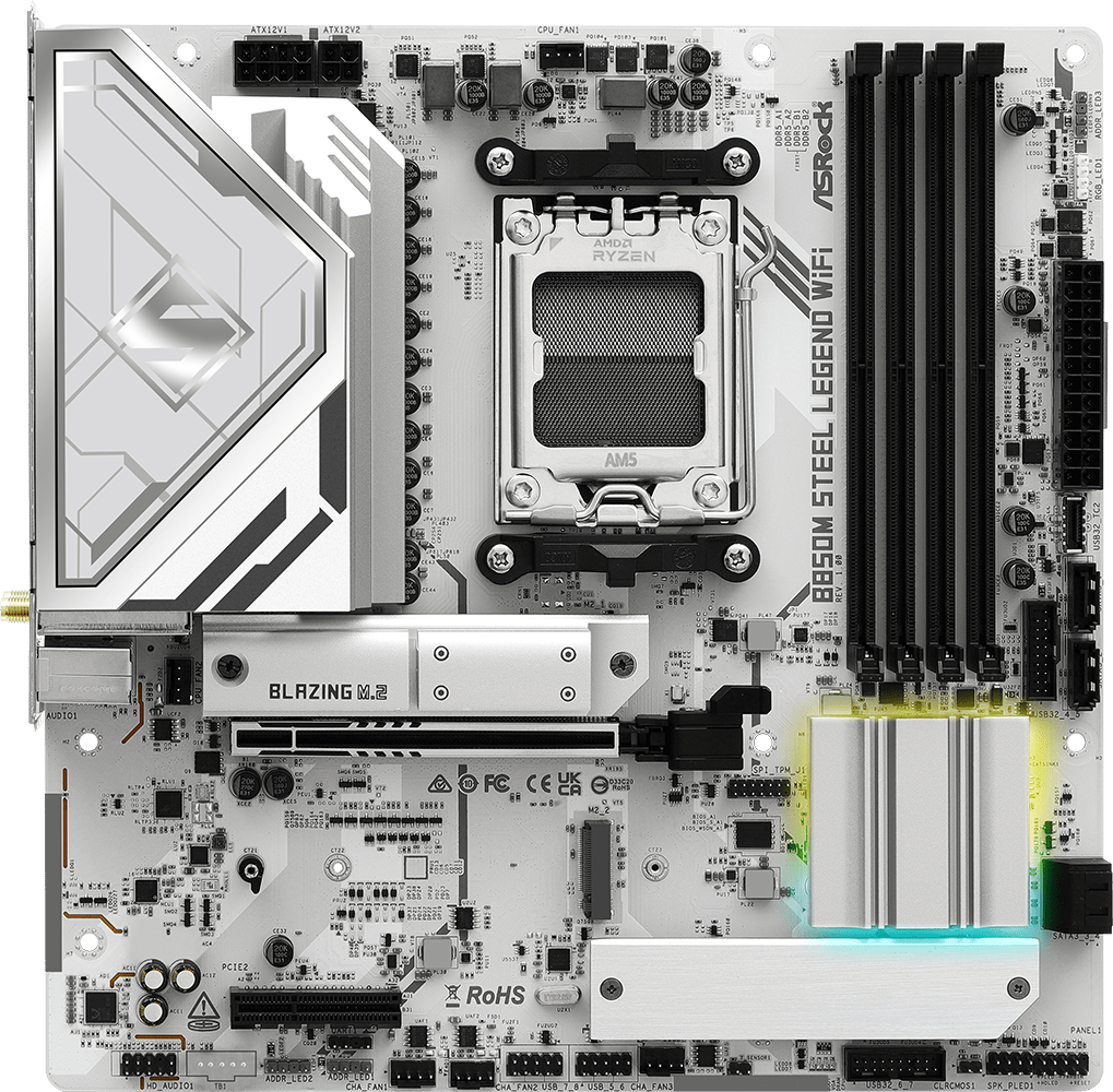 Asrock B850M Steel Legend Wifi Amd Am5 Micro Atx