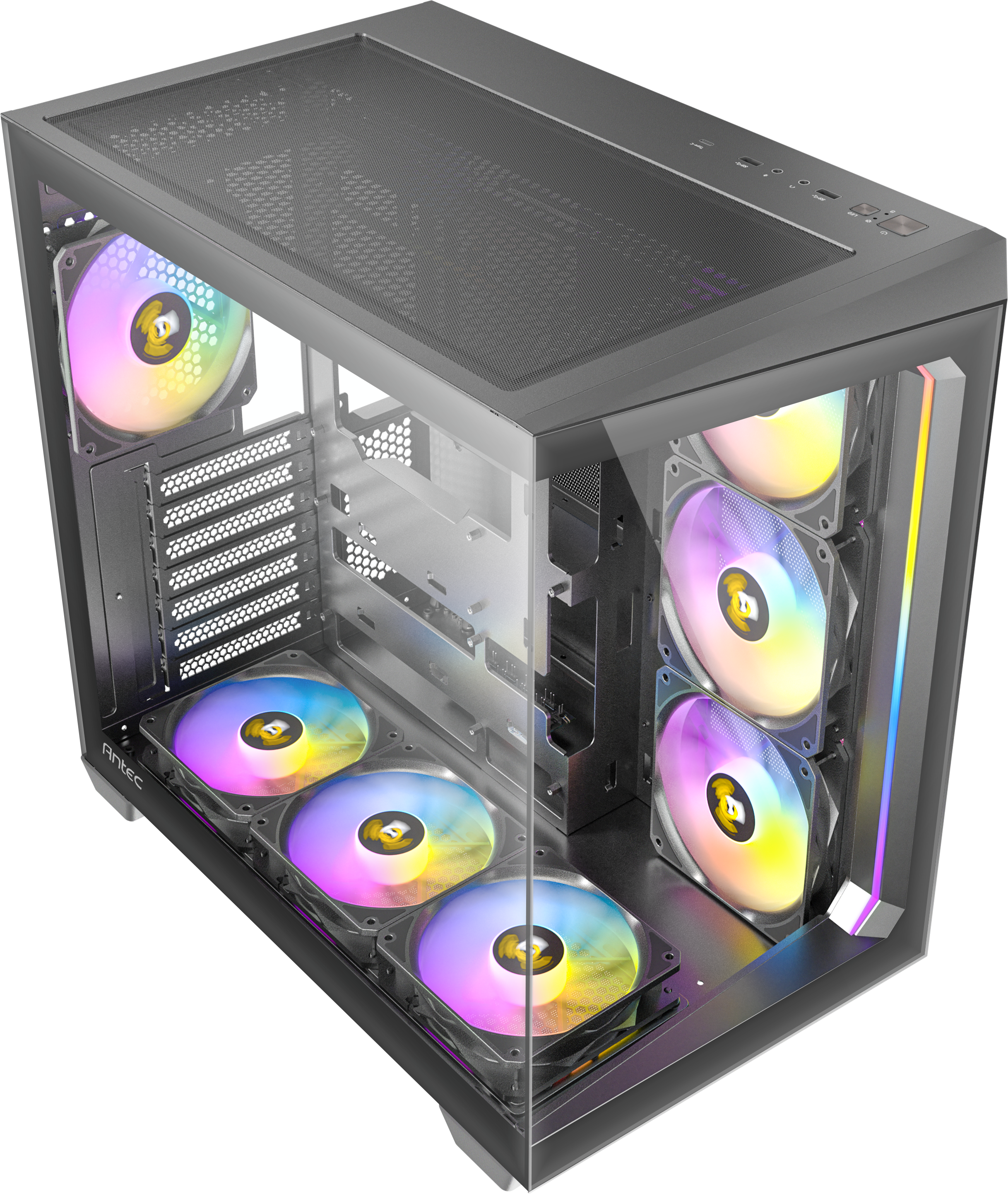 Boitier Moyen Tour Atx Antec Constellation C5 Rgb Avec Panneaux Vitres Noir