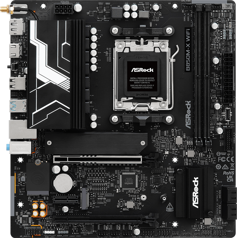 Asrock B850M X Wifi R20 Amd Am5 Micro Atx