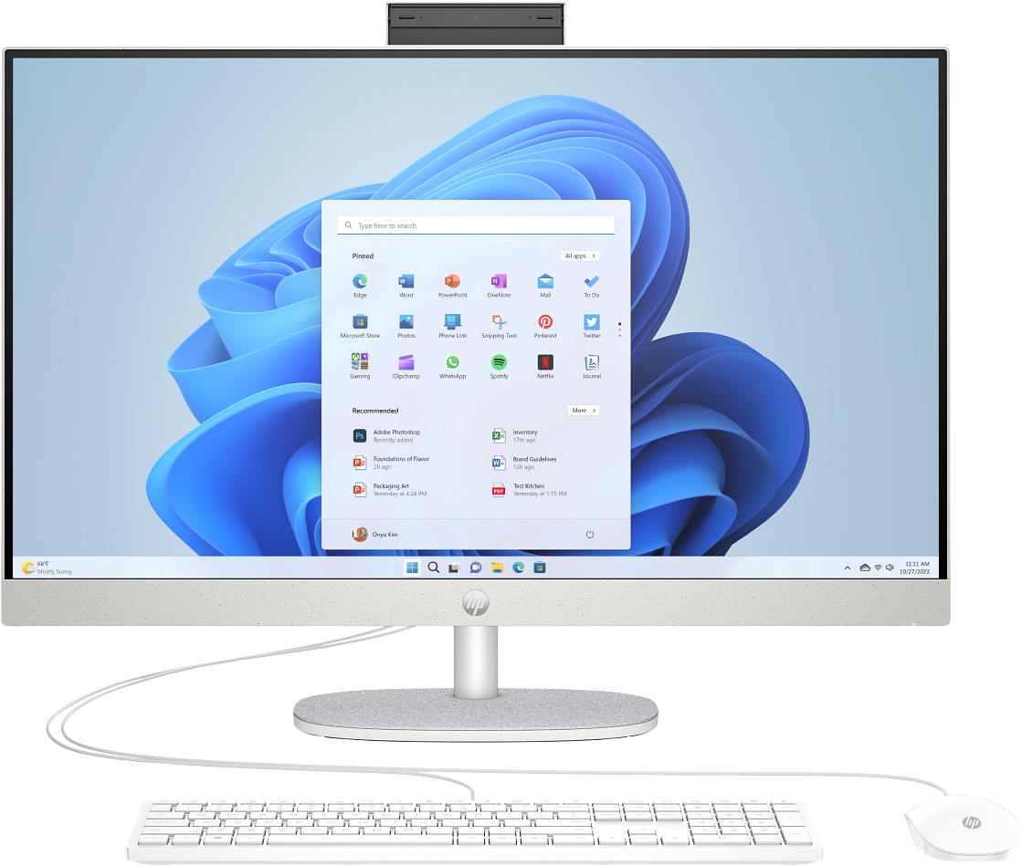 All In One Hp 27 Cr0041Nf 27 Pouces Blanc