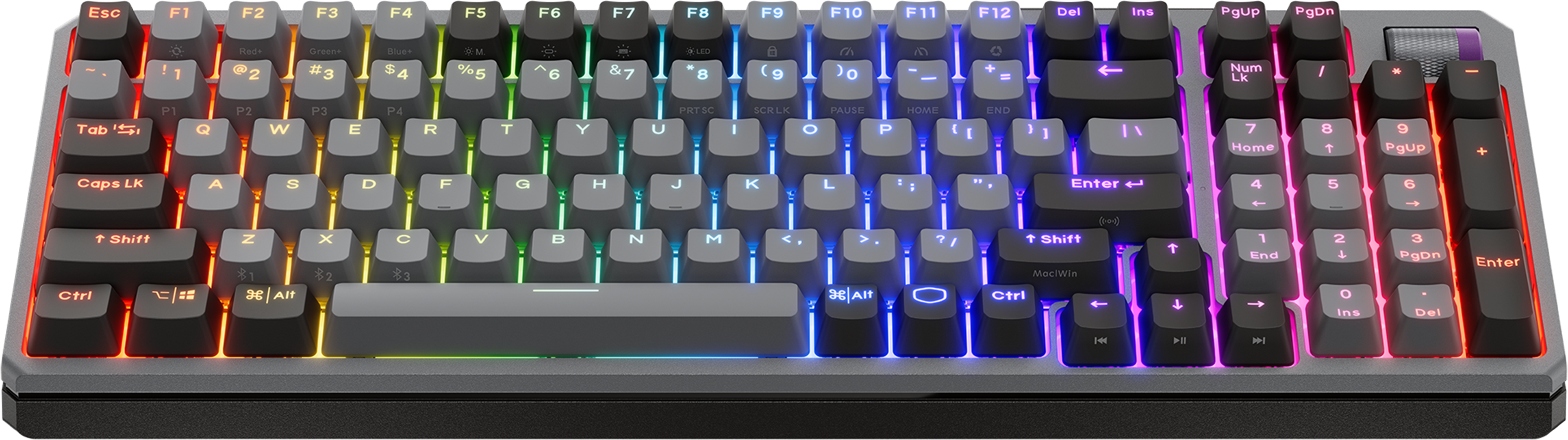 Sans Fil Bluetooth Mecanique Kailh Box V2 Red Cooler Master Mk770 Rgb Gris