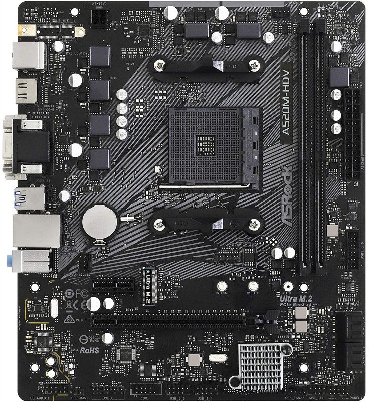 Asrock A520M Hdv Am4 Micro Atx
