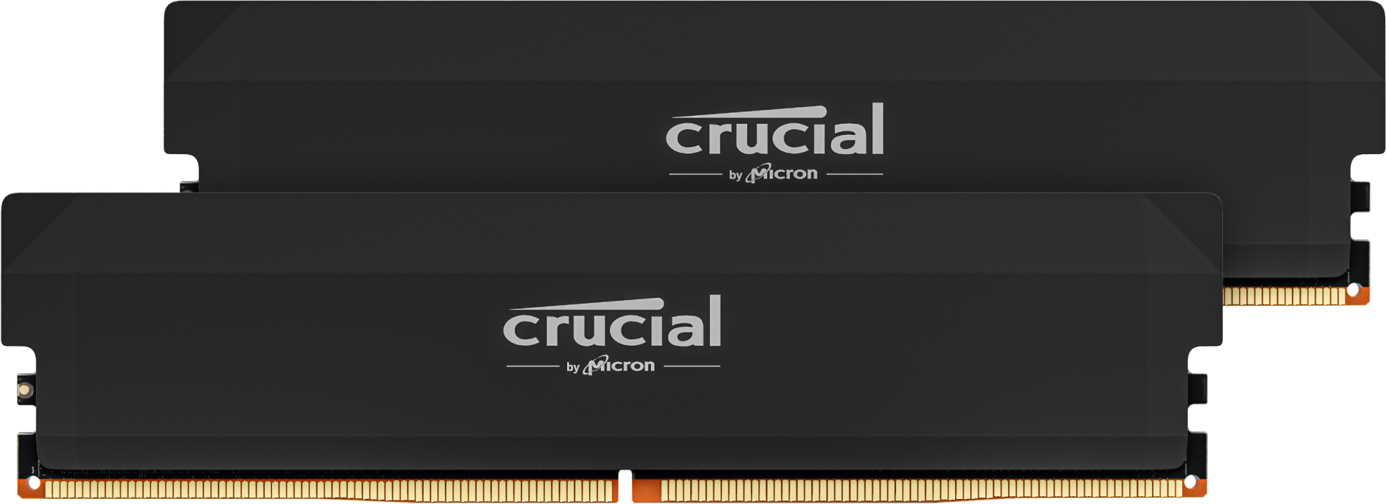 Kit Barrettes Memoire 32Go 2X16Go Dimm Ddr5 Crucial Pro Oc Gaming 6400Mhz Noir