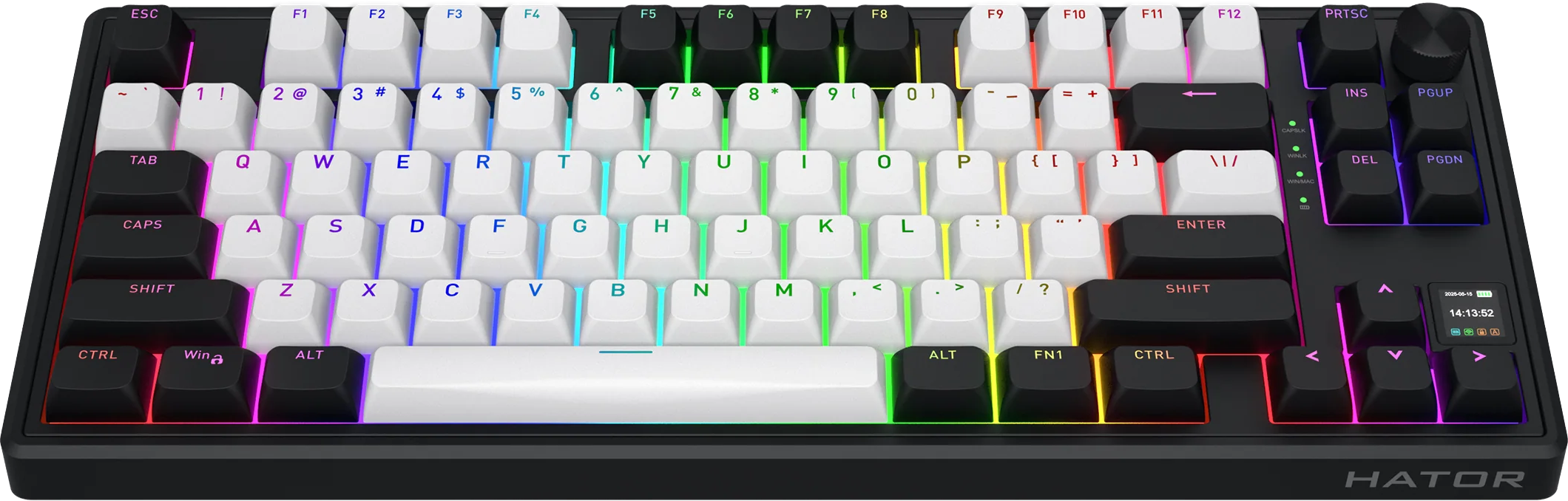 Gamer Sans Fil Mecanique Hator Aurum Linear Hator Skyfall 80 Mag Ultima 8K Tkl Rgb Noir