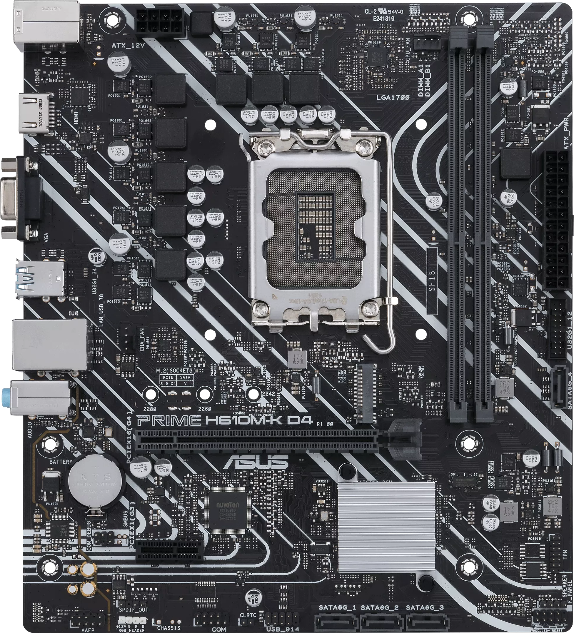 Asus Prime H610M K D4 Intel Lga 1700 Micro Atx