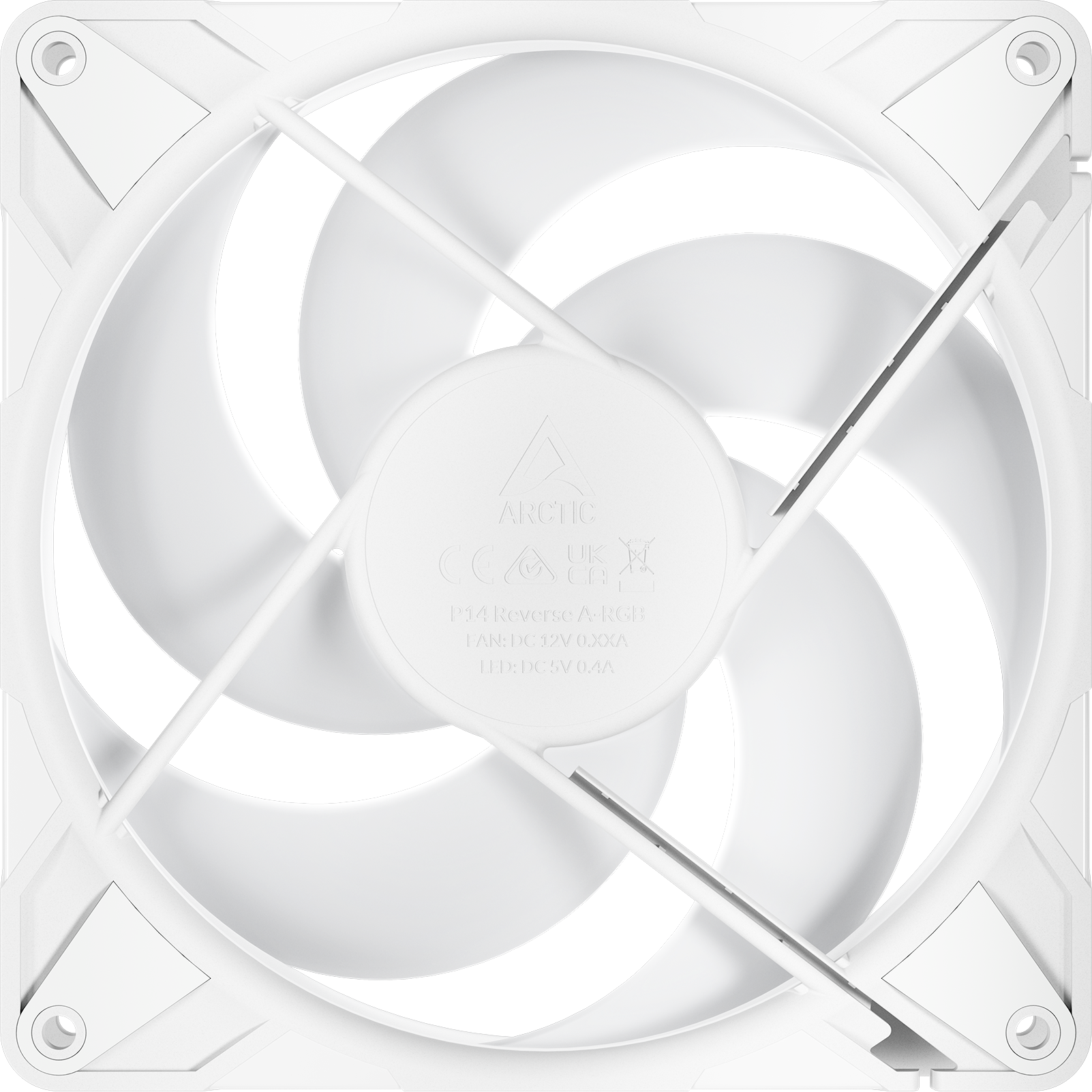 Lot De 3 Ventilateurs De Boitier Arctic P14 Pro Reverse Rgb 14Cm Blanc
