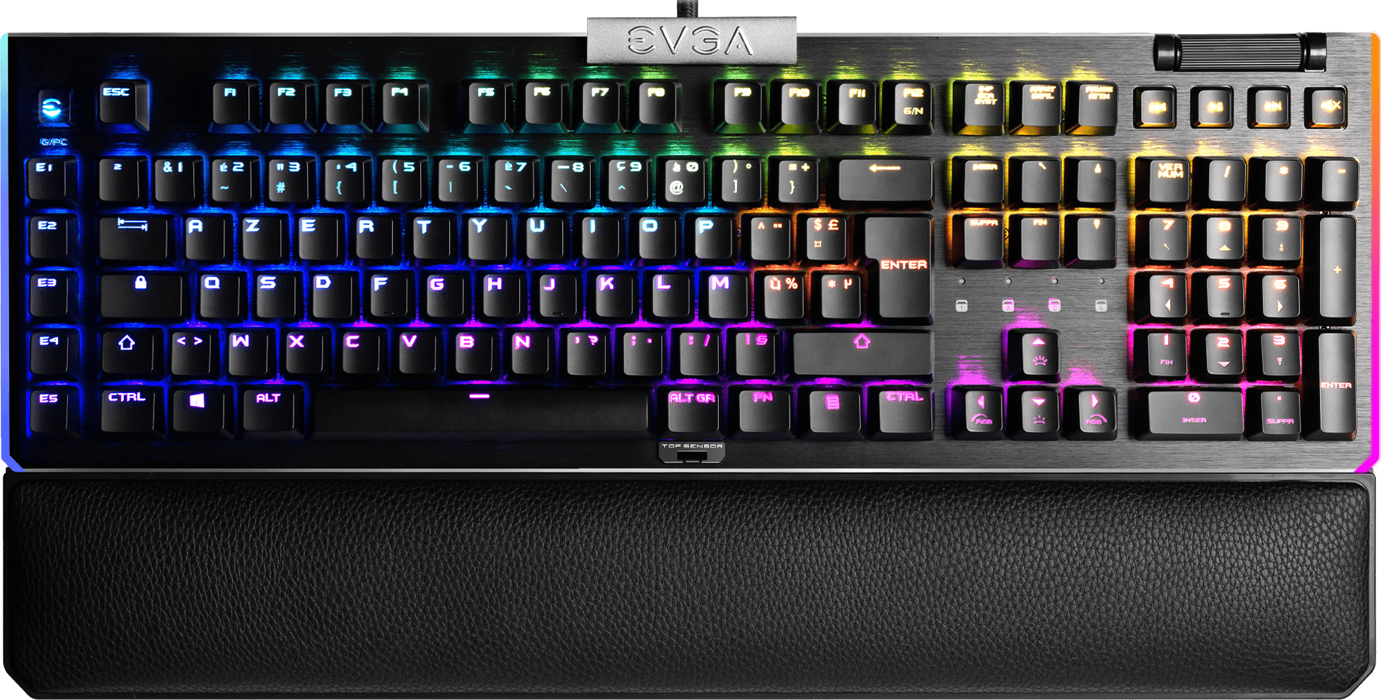 Gamer Mecanique Light Strike Silver Evga Z20 Rgb Noir