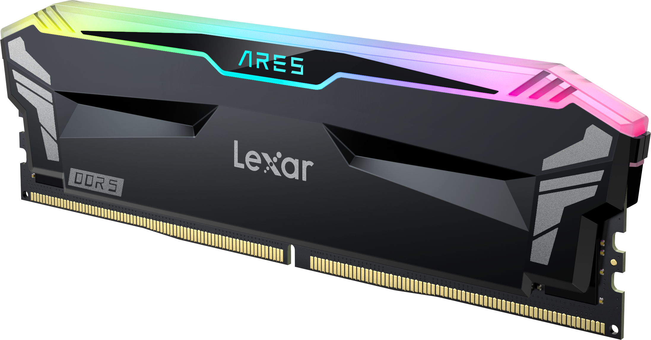 Kit Barrettes Memoire 32Go 2X16Go Dimm Ddr5 Lexar Ares Rgb 6400Mhz Blanc