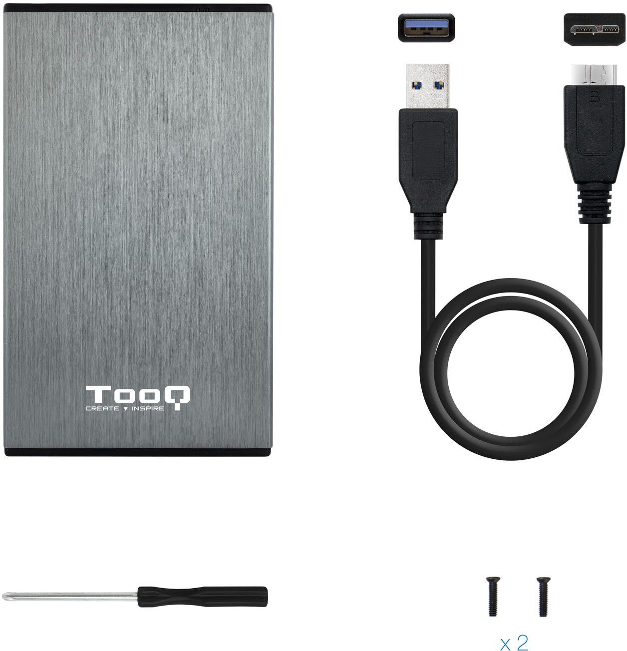 Usb 31 Tooq Tqe 2527 S Ata 25 Pouces Gris