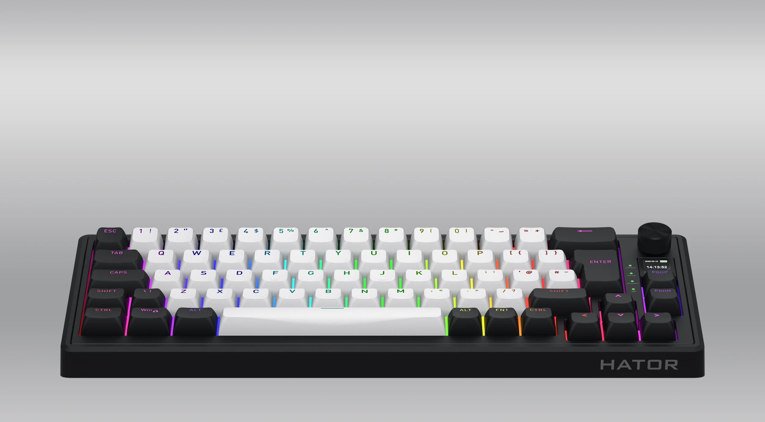 Gamer Sans Fil Mecanique Hator Aurum Linear Hator Skyfall 65 Mag Ultima 8K Tkl Rgb Noir